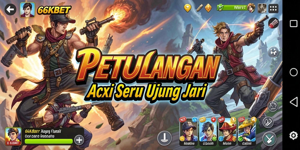 Screenshot gameplay mendebarkan dari 66KBET dengan aksi penuh adrenalin.
