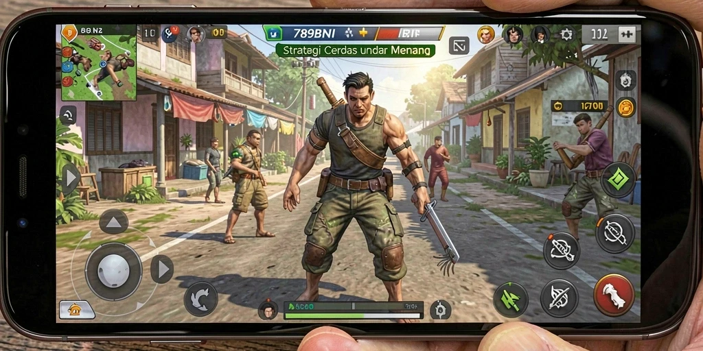 Tampilan gameplay menegangkan dan penuh strategi dari 789BNI.