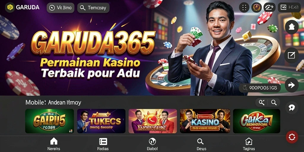 Screenshot gameplay GARUDA365 menunjukkan keseruan bermain Kasino.