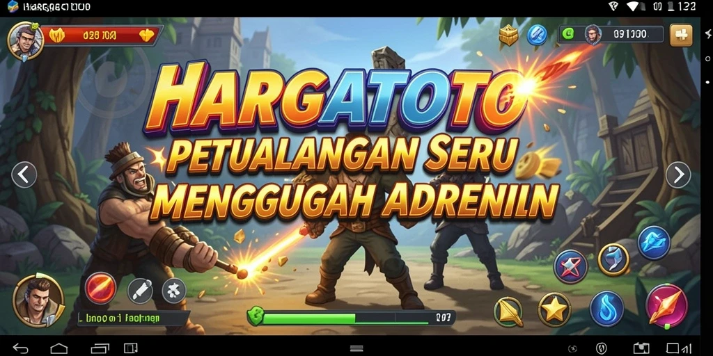 Tampilan gameplay seru di dunia petualangan HARGATOTO.