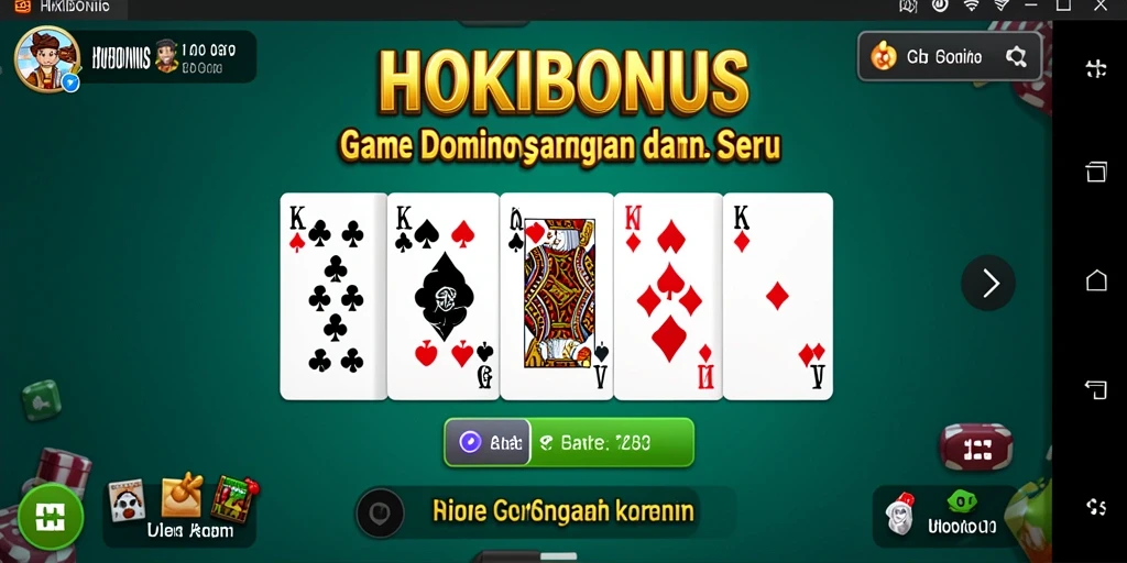 Tampilan gameplay HOKIBONUS yang menarik dan seru.