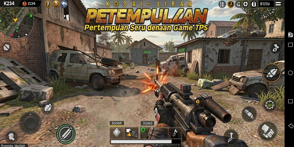 Tangkapan layar menunjukkan aksi pertempuran mendebarkan di K234.
