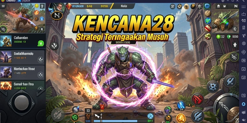 Tampilan seru gameplay KENCANA28 dengan aksi strategi.