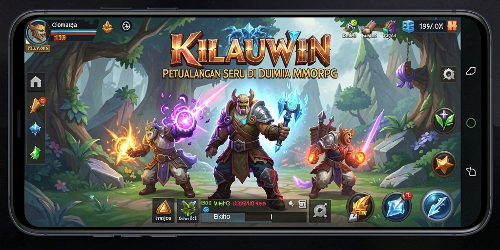 Tampilan gameplay KILAUWIN yang mendebarkan dalam dunia MMORPG.