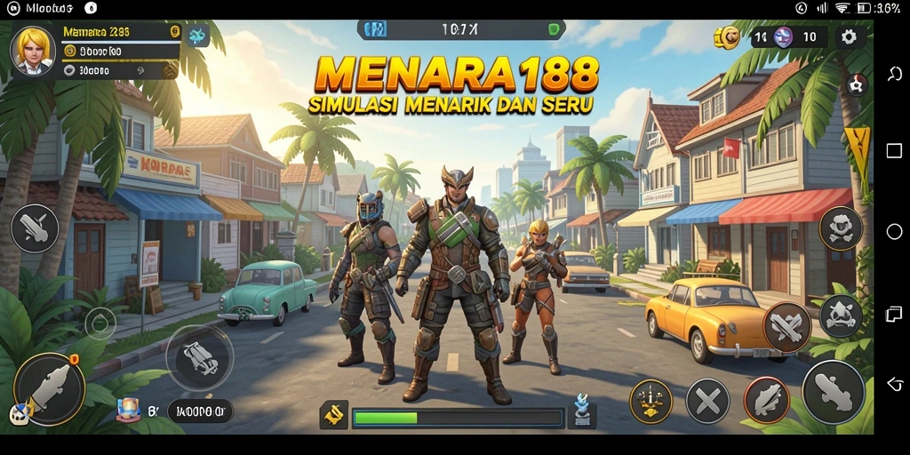 Screenshot MENARA188 menampilkan desain menara yang indah dan gameplay yang seru.