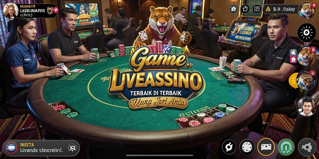 Tangkapan layar yang menampilkan gameplay Live Casino yang seru dan mendebarkan.