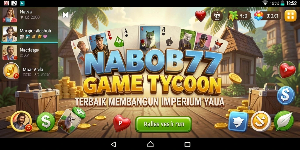 Tampilan aksinya saat membangun bisnis Tycoon yang megah.