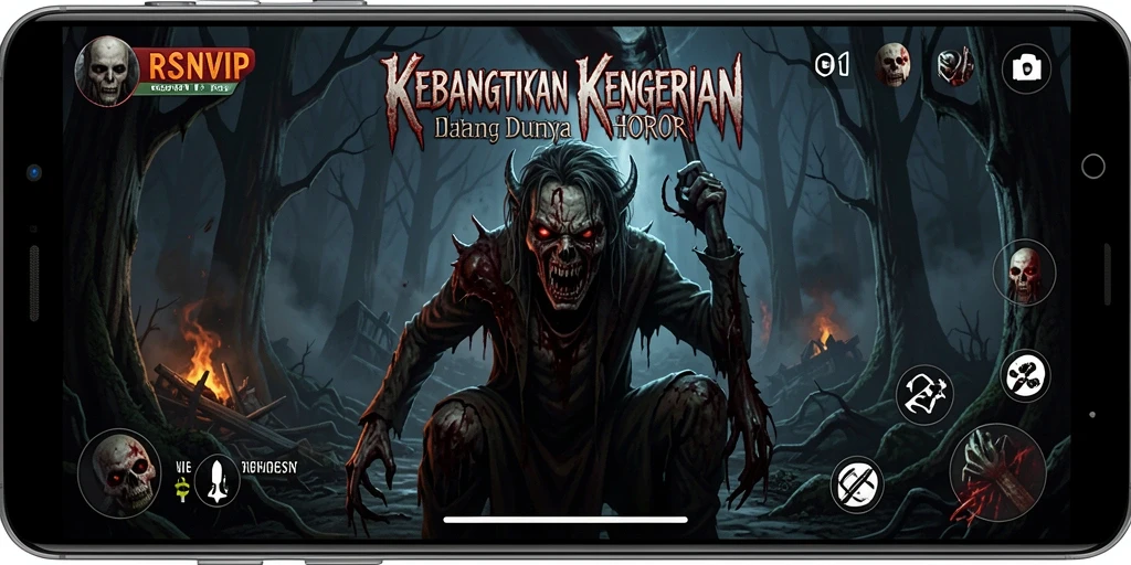 Tampilan gameplay RSNVIP yang menegangkan dan menyeramkan.