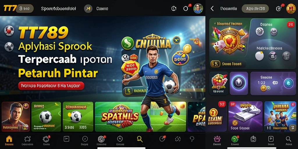 Screenshot utama TT789 menampilkan antarmuka Sportsbook yang menarik.