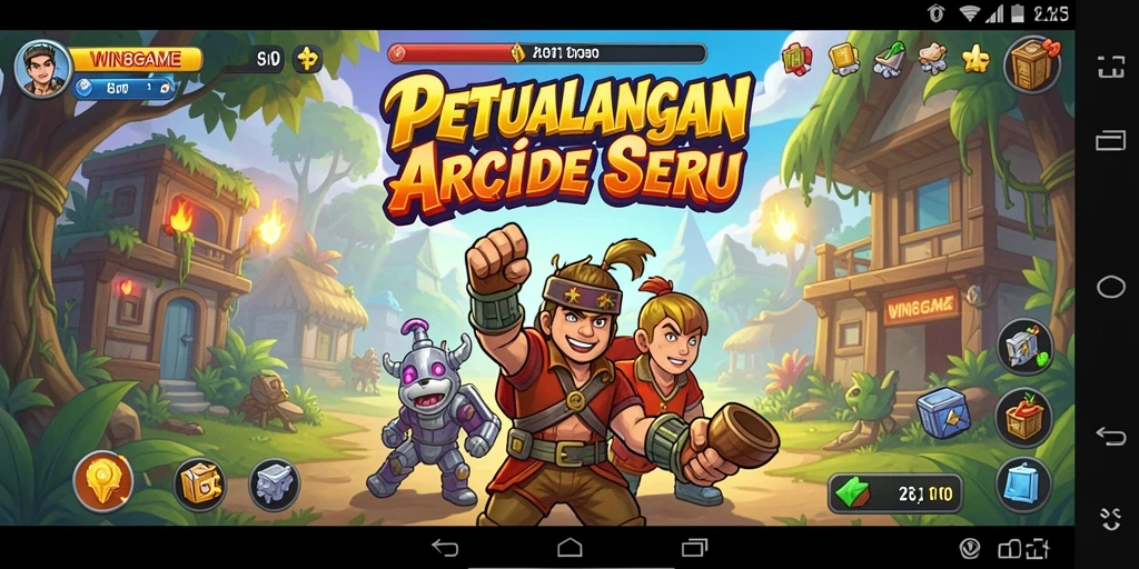 Screenshot gameplay WIN8GAME yang menunjukkan aksi seru dan menantang.